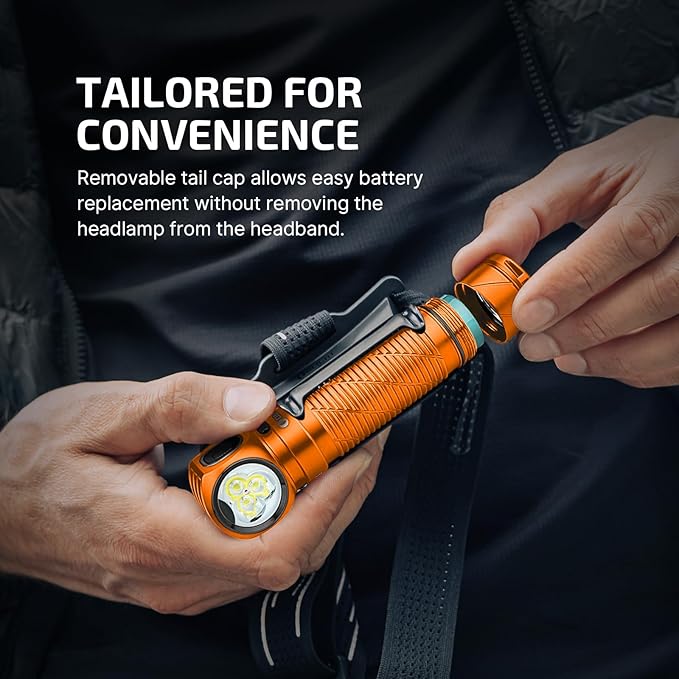 OLIGHT Perun 3 Rechargeable Headlamp Flashlight, 3000 Lumens LED Headlight with Red Light