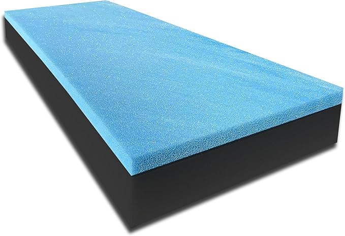 FoamTouch 4" Height x 48" Width x 72" Length Camper/RV bunk Mattress with Gel Memory Foam -No Cover