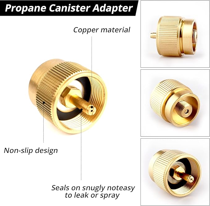 Camping Stove Burners Gas Refill Adapters EN417 Lindal Valve Canister Shifter Backpacking Stove