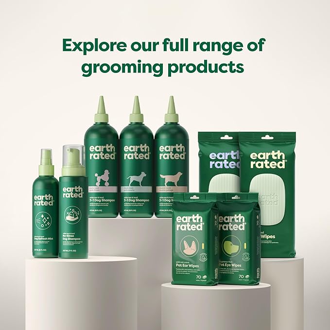 Earth Rated Waterless Dog Shampoo & Conditioner, Convenient No-Rinse Wash for Cleaning