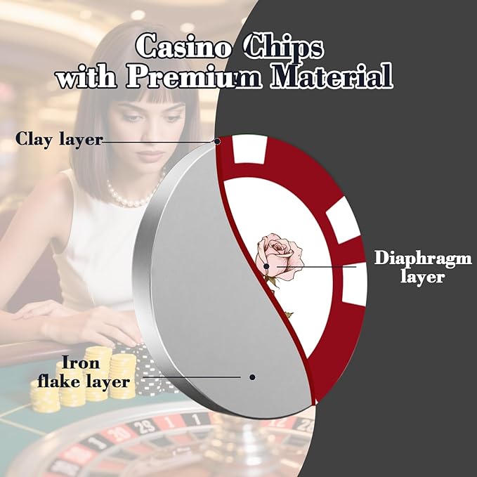 12 Grams Perfessional Customized Clay Poker Chips 30-500 PCS Personalized Casino Chips with Logo &