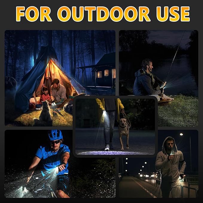 LED Flashlight Gloves, Unique Gift for Men Dad Father Husband Birthday Stuff, Cool Stretchy