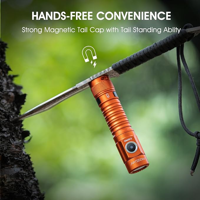 S10Pro LED Flashlight Rechargeable,Bright Flashlight 2500 Lumen,Tactical EDC Flashlight Magnetic