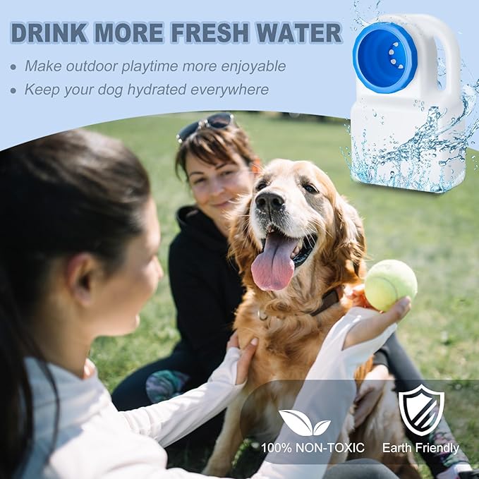 2 Pcs 3 Quart Dog Travel Water Bowl Portable Pet No Spill Water Bowl for Pet Dispenser for Small