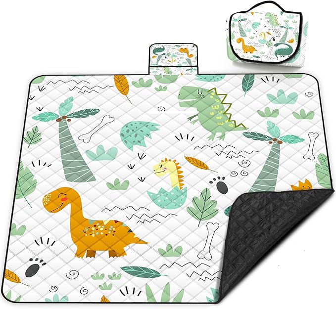 Extra Large Picnic Blanket Waterproof,80"x 80"Foldable Machine Washable Beach Blanket,Outdoor