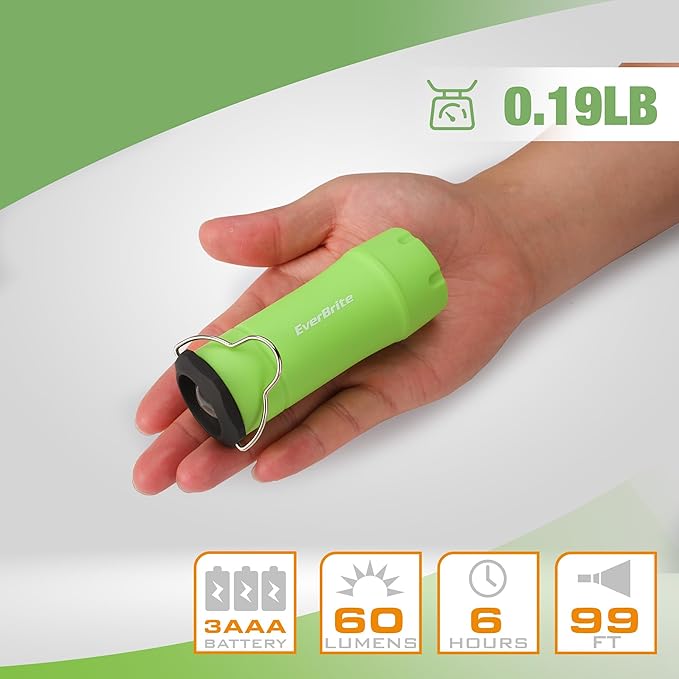 EverBrite 2-in-1 Mini Lanterns and Flashlights, Zoomable Flashlight Lantern Combo with 3 Modes