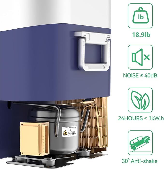 Car Refrigerator Portable Car Fridge 12V Refrigerator 23 Quart (22 Liter) Freezer Compressor Cooler