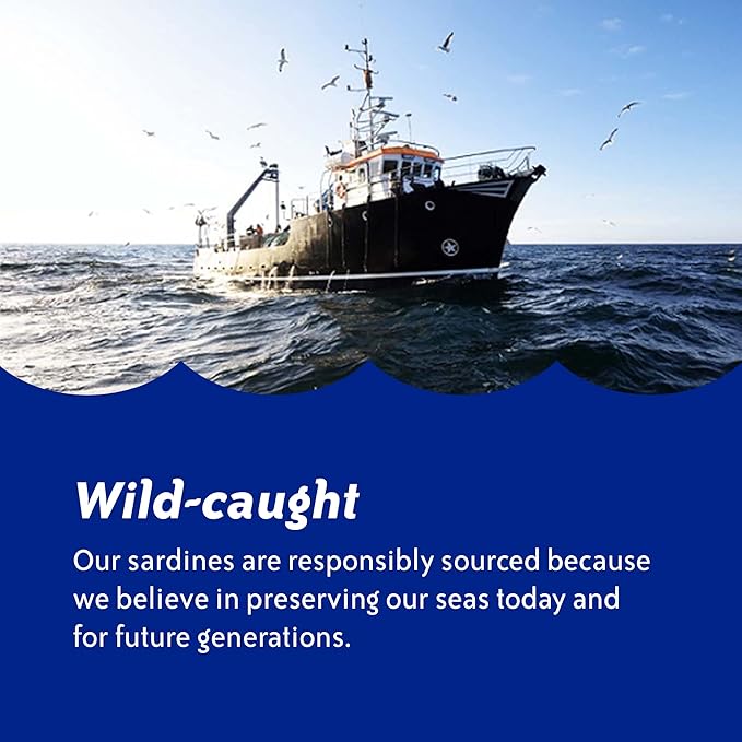 Chicken of the Sea Sardines in Water, 3.75 Ounce Cans (Pack of 18), Wild Caught Canned Sardines