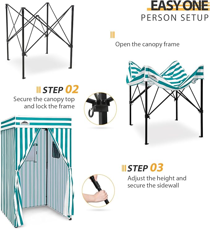 EAGLE PEAK Flex Compact 4x4 Pop-up Canopy Changing Room, Portable Privacy Dressing Room for Indoor