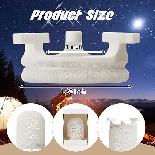 6 Pcs Gas Light Preformed Mantle Gas Lamp Mantles Gaslight Mantles Pre Formed Gas Light Mantel for