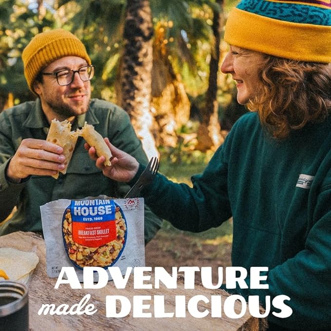 Mountain House Granola with Milk & Blueberries Freeze Dried Backpacking & Camping Food 6-Pack