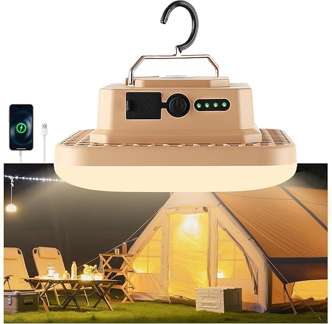 Portable Rechargeable LED Camping Lights for Hanging,Waterproof Outdoor Light,Super Bright Hanging