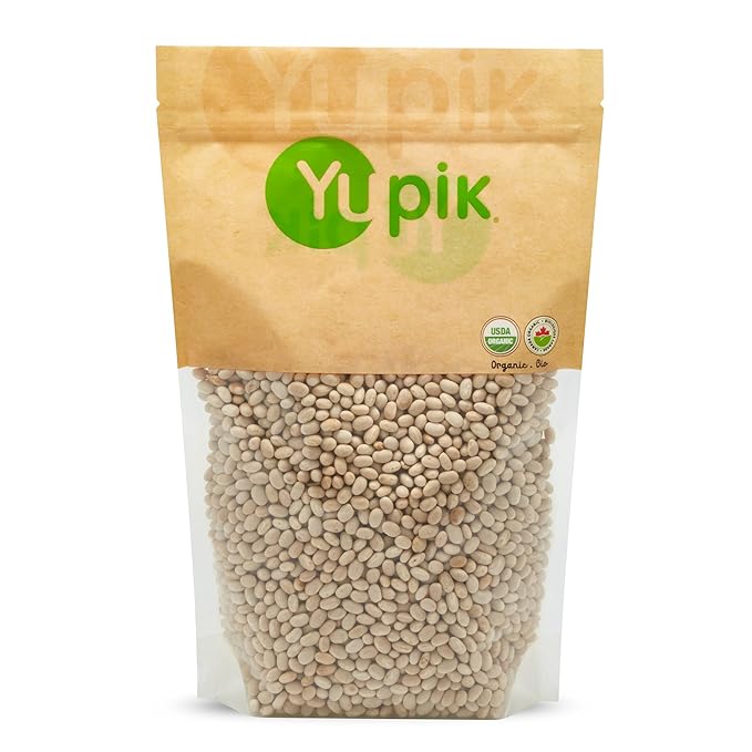 Yupik Organic Navy Beans, 2.2 lb (35.3 oz), Non-GMO, Vegan & Gluten-Free, USDA Certified, Kosher
