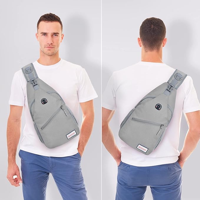 ZOMAKE Sling Bag,Small Crossbody Sling Backpack,Water Resistant Shoulder Daypack for Travel,Anti
