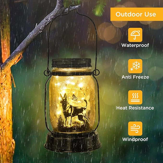 Belgian Malinois Dog Gifts for Women/Men Belgian Malinois Solar Lanterns Birthday Dog Lovers