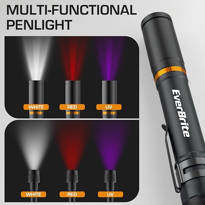 EverBrite Multi-Functional Rechargeable Work Light, Flexible LED Flashlight with 3 Light Modes