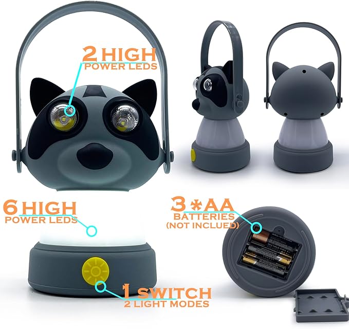 Outdoor Equipment LED Camping Lantern & Headlamp Set for Kids, FANT.LUX Battery Powered Night Light