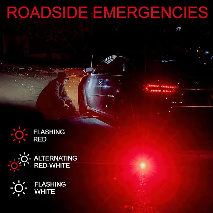 K-Bern Red & White Rechargeable Headlamp, 1500 Lumens, UL Approved 3500 mAh Battery, Ultra Bright