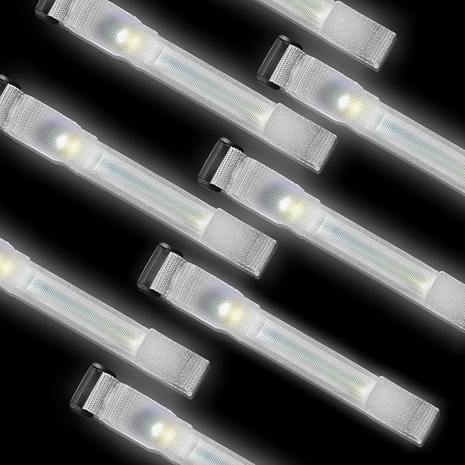8 Pack LED Bracelets Light Up Wristbands,Glow Flashing Wristbands Glow in The Dark Party Supplies