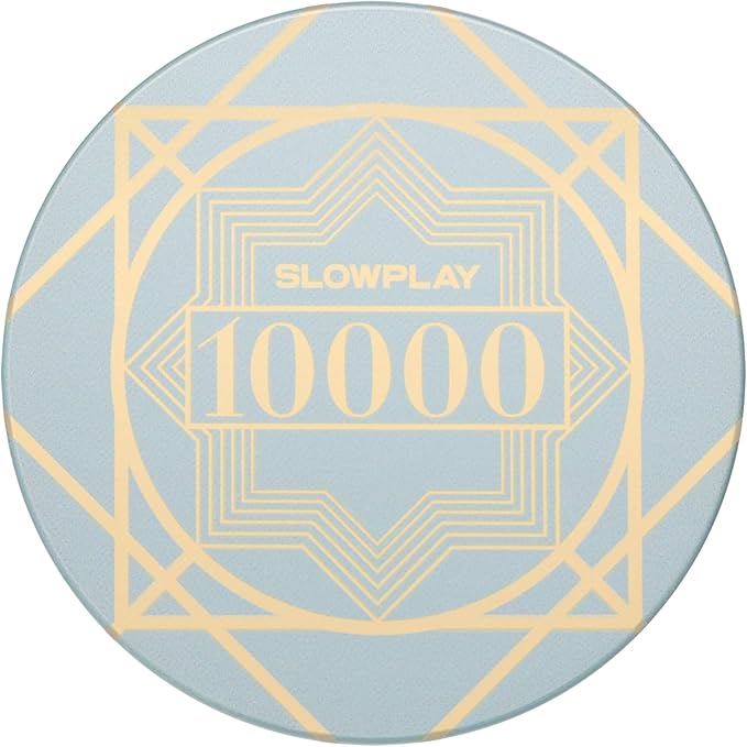 SLOWPLAY Nash Ceramic Poker Chips in Bulk, Casino Grade Ceramic 12-Gram Poker Chip for Texas