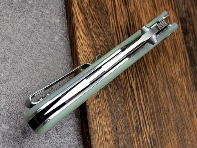 Eafengrow EF967 Pocket Folding Knife with Pocket Clip Fast Opening Ball Bearing Folder G10 Handle