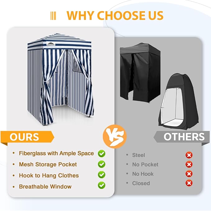 EAGLE PEAK Flex Ultra Compact 4x4 Pop-up Canopy, Sun Shelter, Changing Room, Portable Privacy
