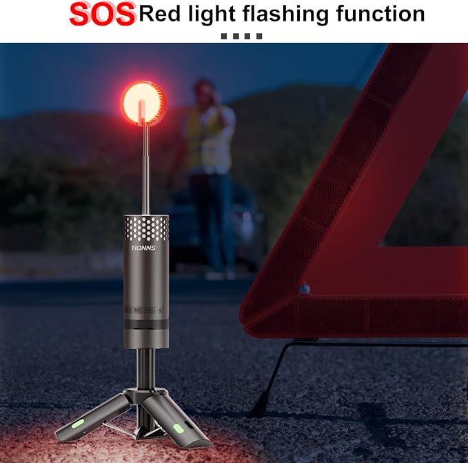 Camping Lights Rechargeable, Detachable Camping Lantern with Stand, Telescopic Waterproof Camp