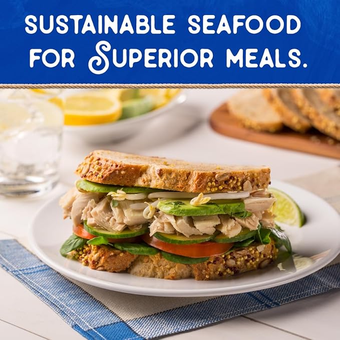 Blue Harbor Fish Co. Wild Albacore Solid White Tuna in Water with Sea Salt - 4.6 oz Can (Pack of 12)