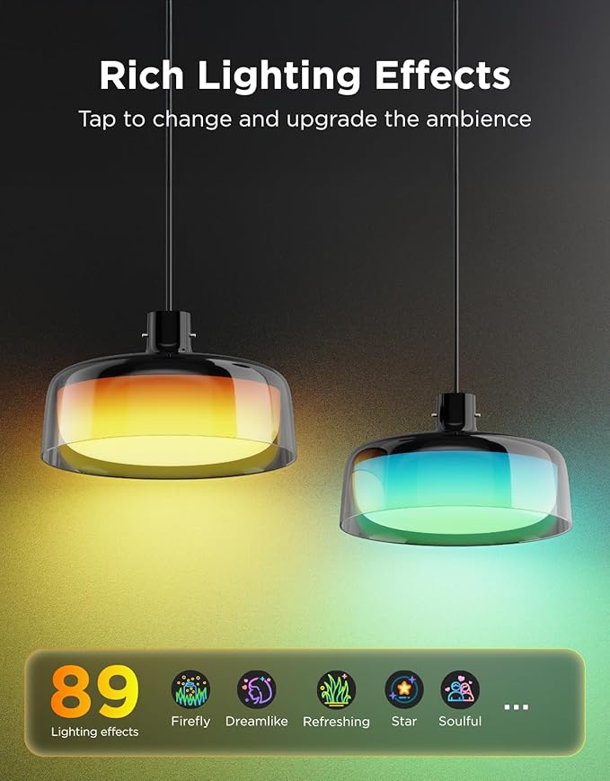 Govee Pendant Light for Kitchen Island, Three-Layer RGBIC Smart Lighting, Matter Compatible, 1300LM
