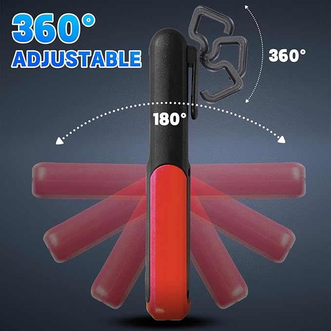 Rechargeable LED Work Light with Magnetic Base Portable Task Inspection Trouble Lights Lamp is