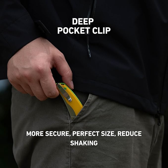 CJRB Nanner Folding Knife, 3.23" AR-RPM9 Steel Blade G10 Handle Pocket Knife for Men Women