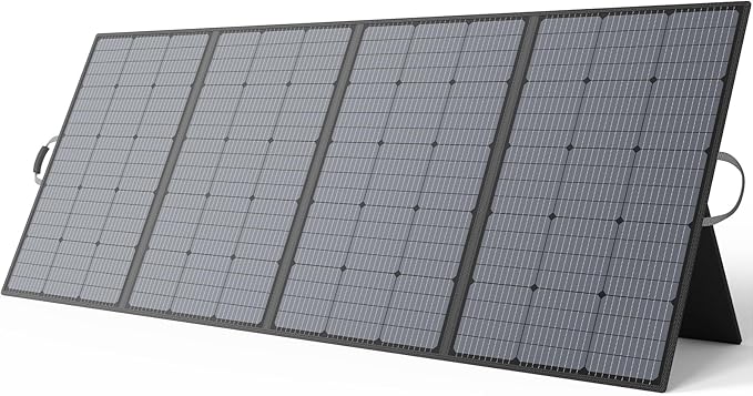 400W Portable Solar Panel, IP67 Waterproof Foldable Solar Charger, High 23.5% Efficiency for