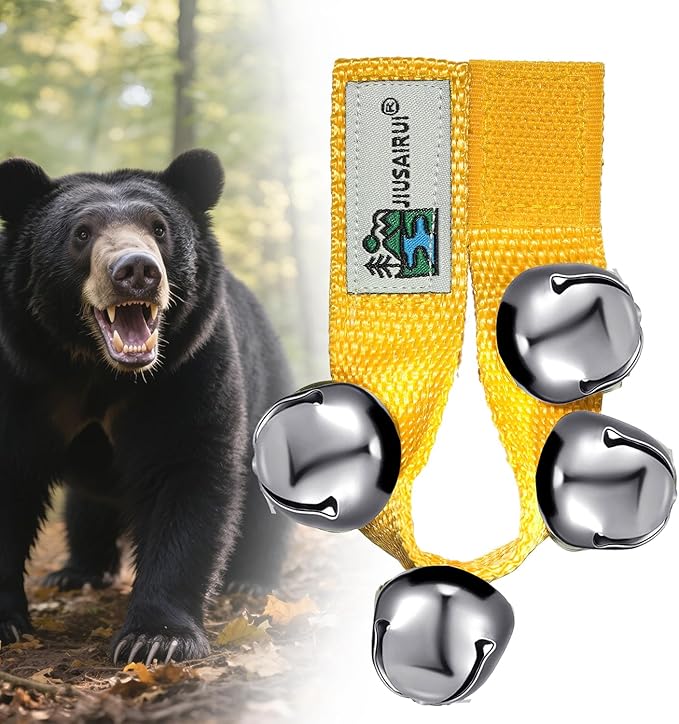 Outdoor Bear Bells for Hiking Safety: Bear Horn to Scare Bears Deterrent Devices for Dogs Biking