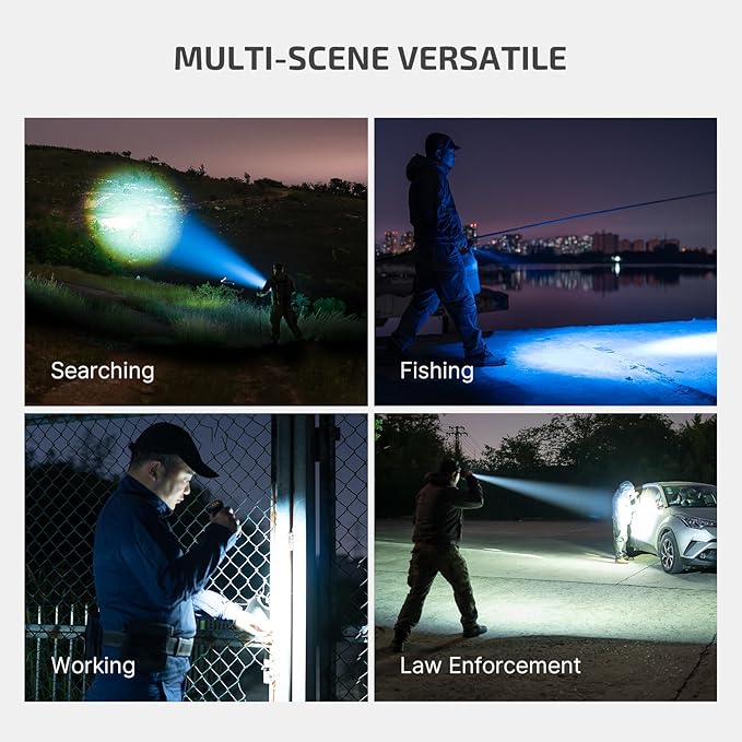 OLIGHT Marauder Mini 7,000 Lumens Bright Flashlight with 600 Meters Beam Distance, Powerful RGB