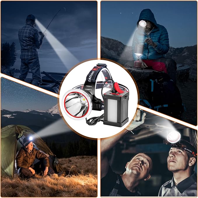 High Power LED Headlamp with Separation Design, Super Bright Long Distance Headlight, Waterproof