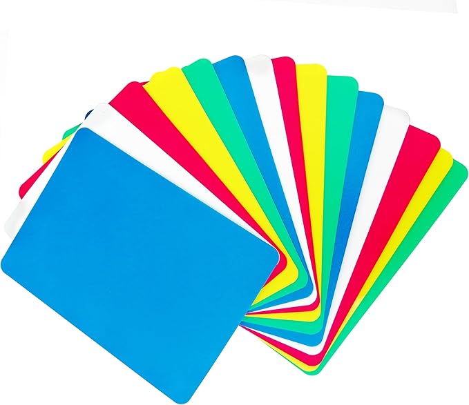XANADU 15 Pack Plastic Poker Cut Cards Poker Size Casino Deck Cutting Cards with Smooth & Matte