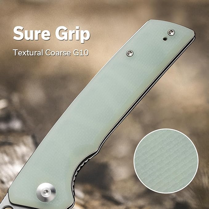 SENCUT GlideStrike Pocket Knife for EDC, Folding knife with Thumb Hole Openning, Textural Coarse