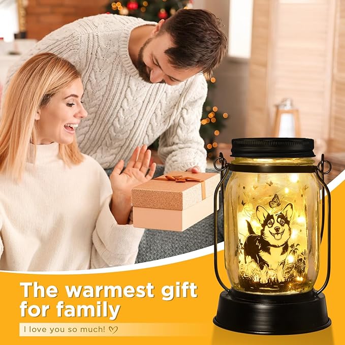 Corgi Gifts for Women/Men Corgi Solar Lanterns Dog Mom Birthday Dog Lovers Lantern Pet Loss Pet