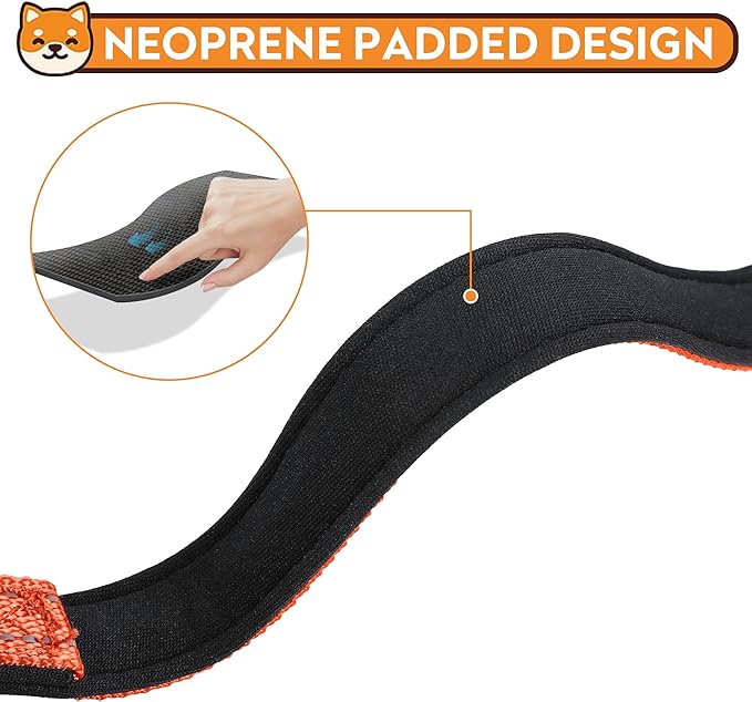 Reflective Dog Collar, Adjustable Soft Neoprene Padded Nylon Pet Collars with Buckle for Extra