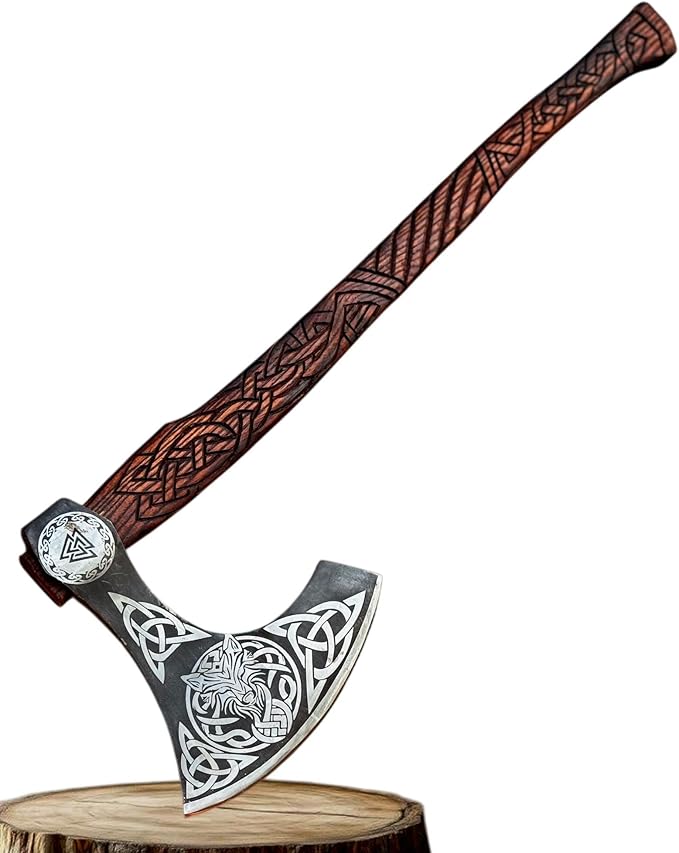 [MDM King Tools] Custom Handmade Viking Axe Medieval Ax with Viking Gift, Hand Axes, Viking Gifts