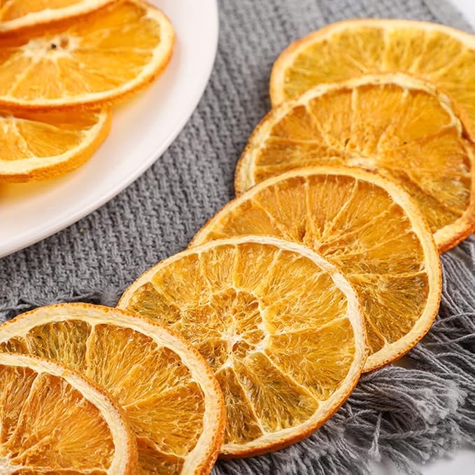 Mkostlich Dried Orange Slices Bulk, 17.63oz/500g Dehydrated Orange Slice, Natural Dried Citrus