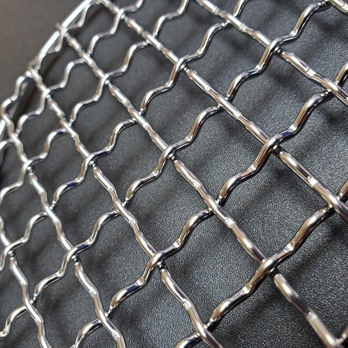 2Peices Backpacker Bushcraft Grill Grate Stainless Steel BBQ Cooking Grill Mesh Campfire Grill
