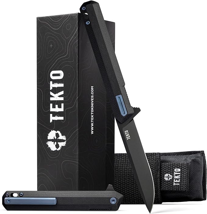 F2 Bravo Folding Pocket Knife - D2 Steel Blade, Ceramic Ball Bearings - EDC - Snap, Swift Flip for