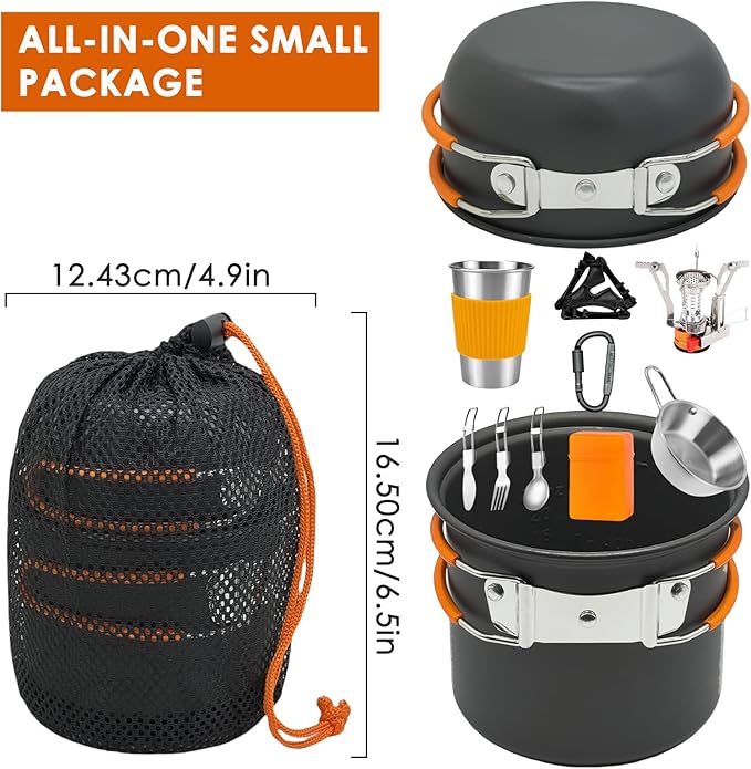 Camping Cookware Mess Kit