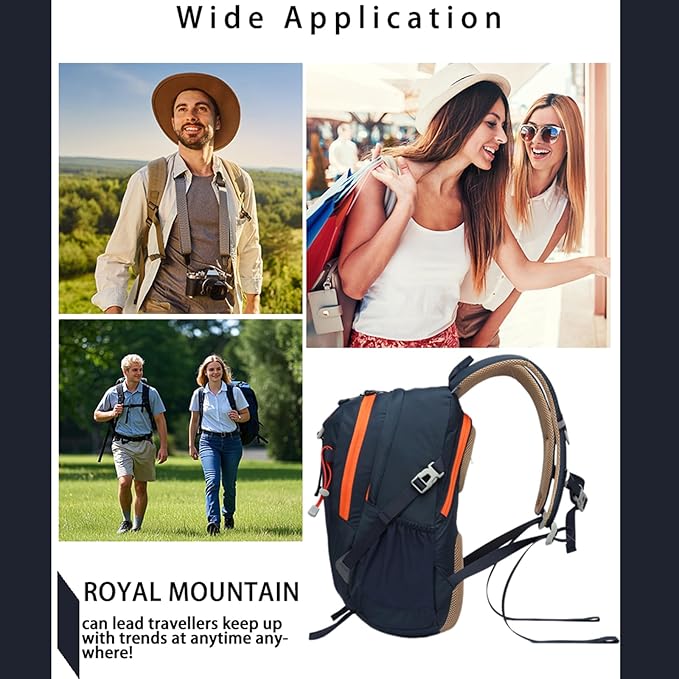 Small Hiking Backpack, 20L Lightweight Travel Backpacks For Men Women, Water Resistant Outdoor Day