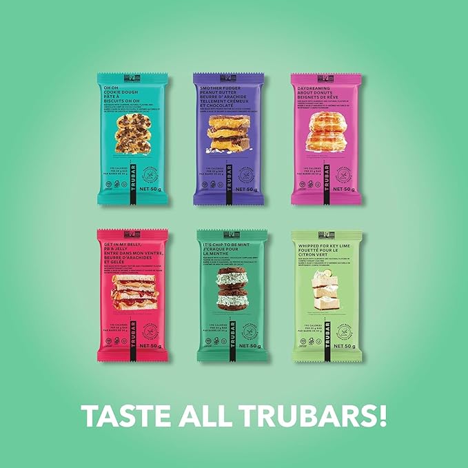 TRUBAR Vegan Protein Bars - Soy Free, Dairy Free, Gluten Free Protein Bars - No Sugar Alcohols