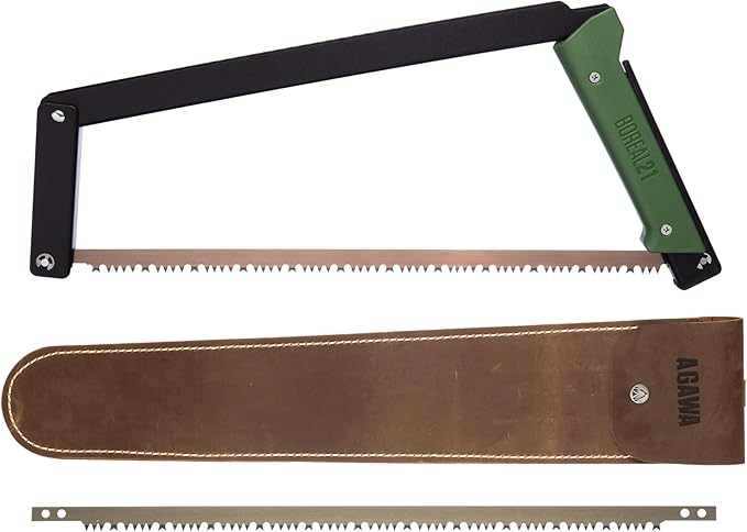 AGAWA - BOREAL21 Backwoods Kit - Includes 21" Folding Saw, Leather Sheath, 21" All-Purpose & 21"