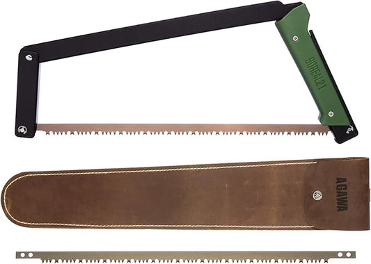 AGAWA - BOREAL21 Backwoods Kit - Includes 21" Folding Saw, Leather Sheath, 21" All-Purpose & 21"
