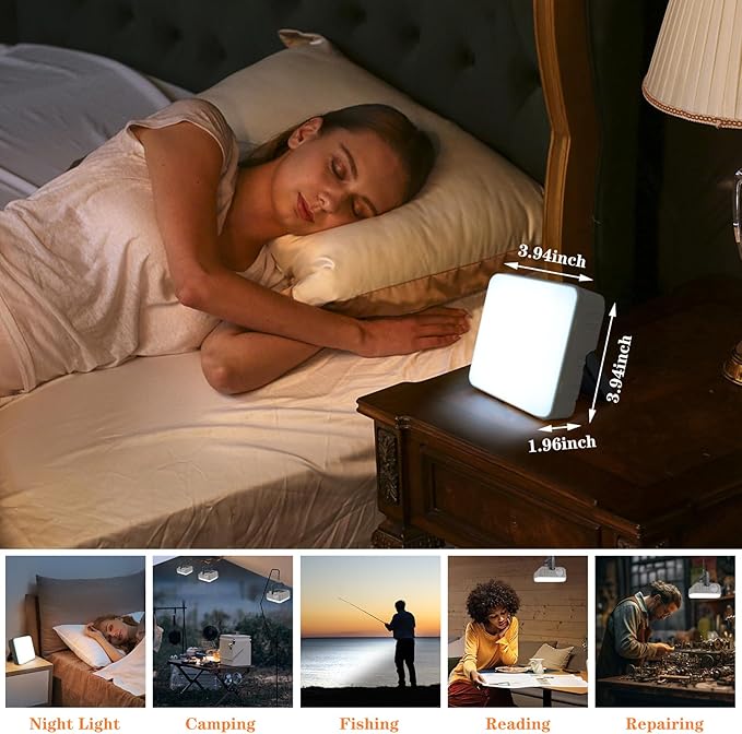 Portable Solar Power Lanterns 4 Pack, Lanterns for Power Outages, 5 Light Modes LED Camping Lights
