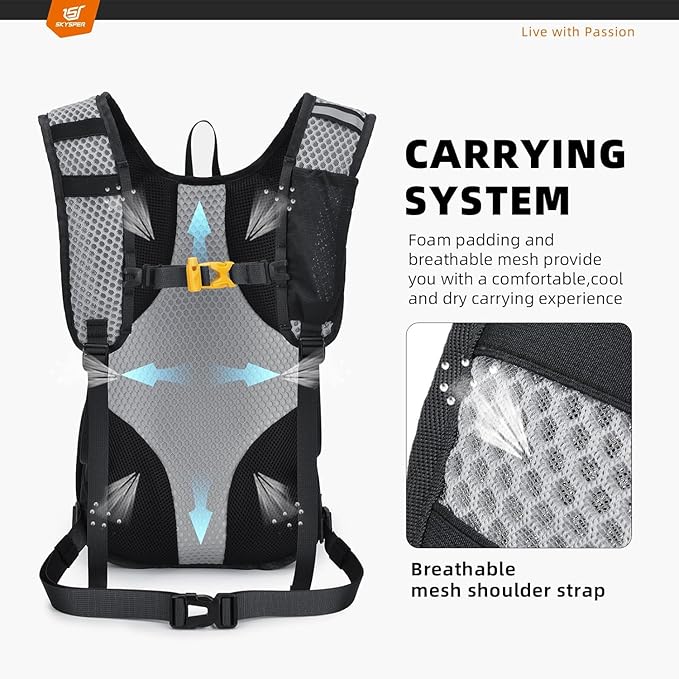 SKYSPER Small Hiking Backpack - 25L Travel Daypack Lightweight Bag Water Resistant Hiking Backpacks
